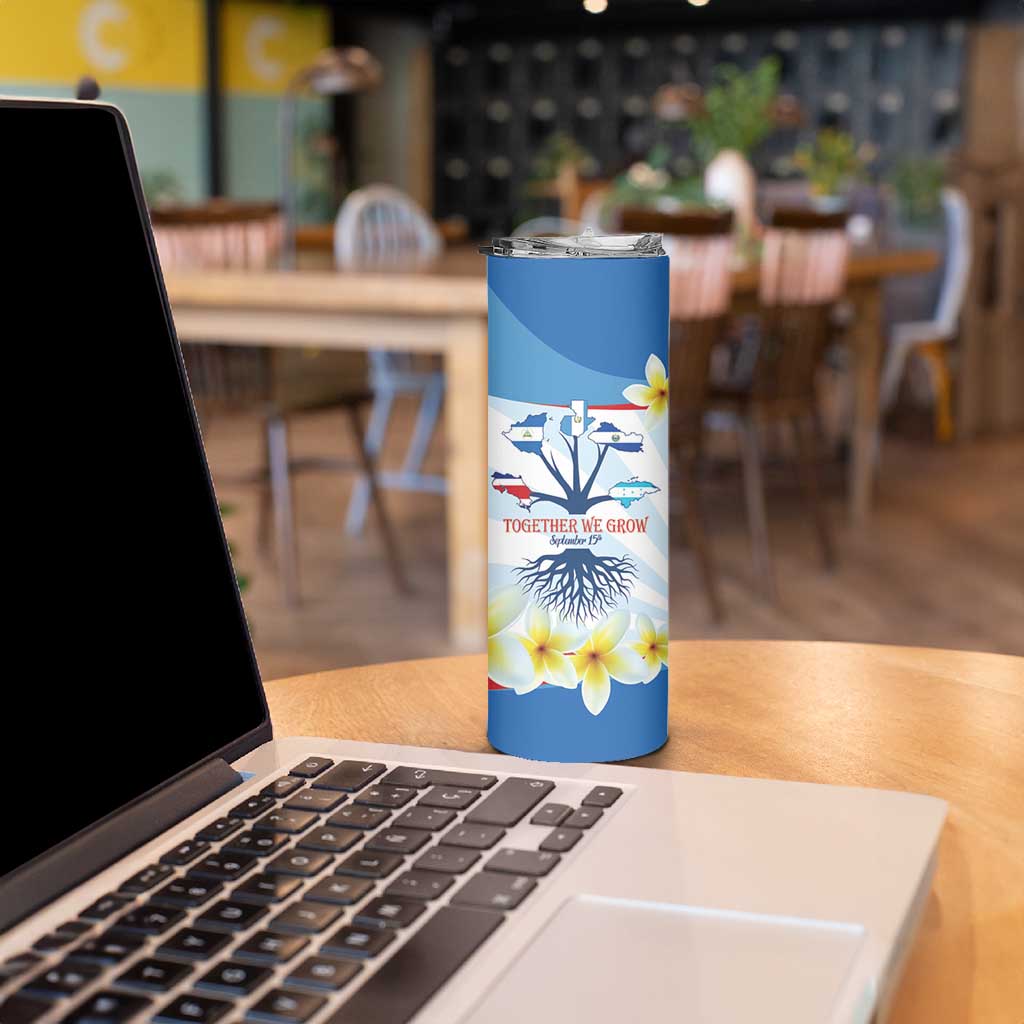 Central America Independence day Skinny Tumbler September 15th Together We Grow - Wonder Print Shop
