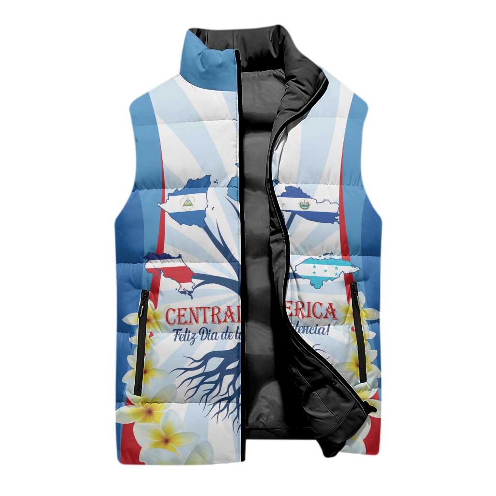 Central America Independence day Sleeveless Puffer Jacket September 15th Together We Grow - Wonder Print Shop