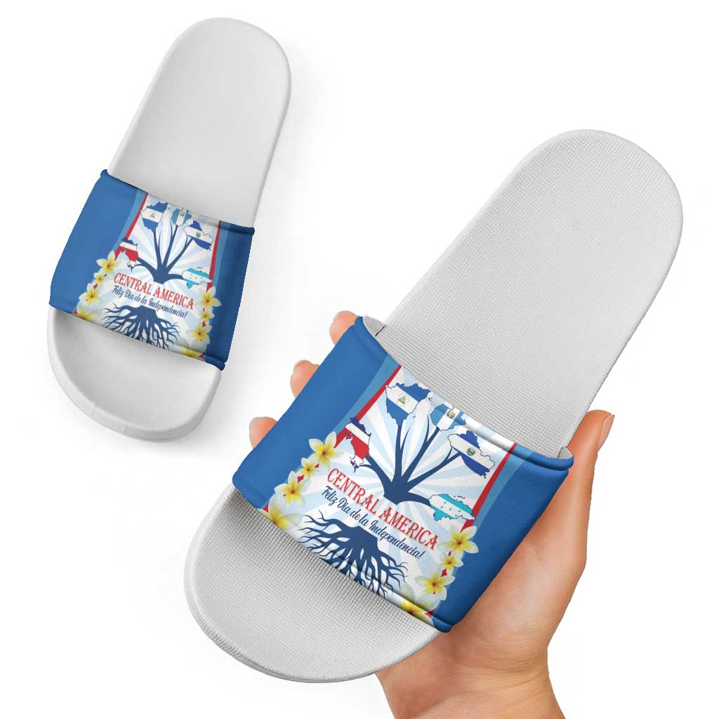 Central America Independence day Slide Sandals September 15th Together We Grow - Wonder Print Shop