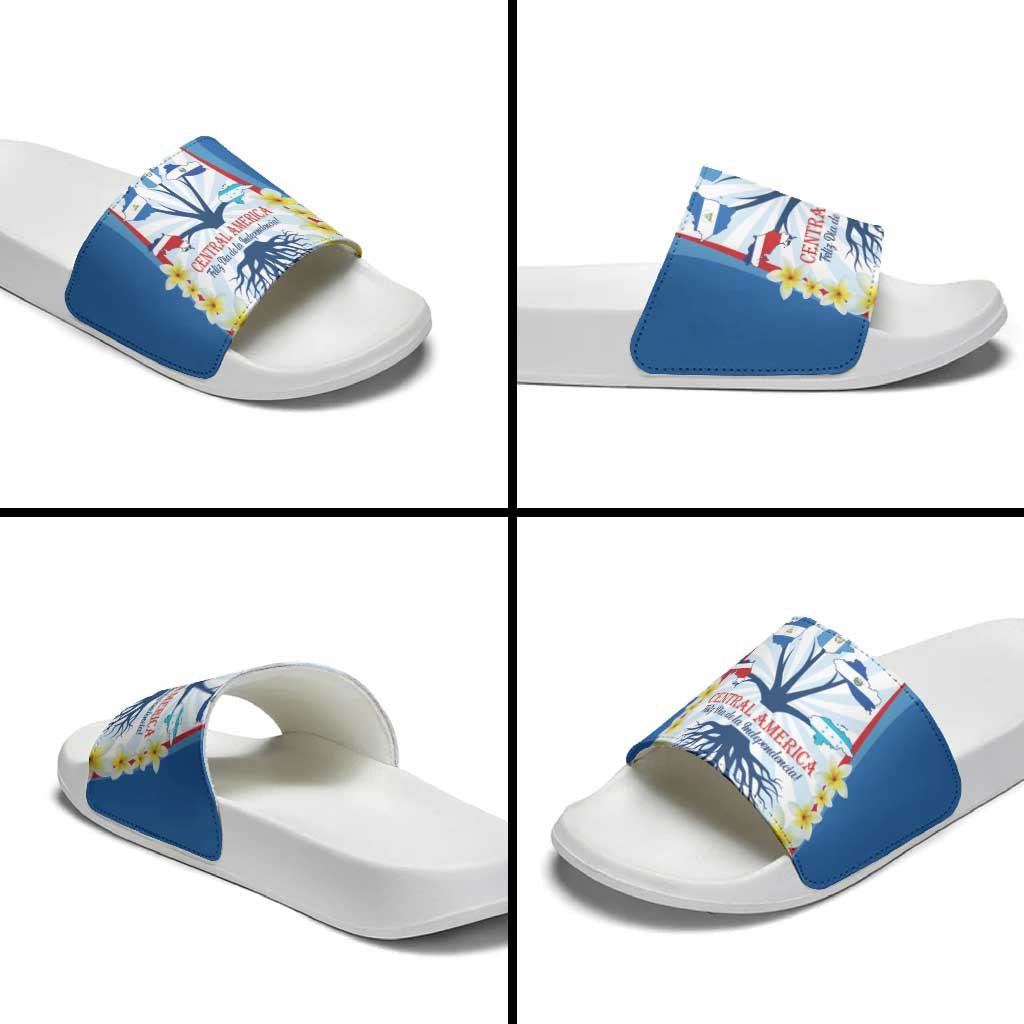 Central America Independence day Slide Sandals September 15th Together We Grow - Wonder Print Shop
