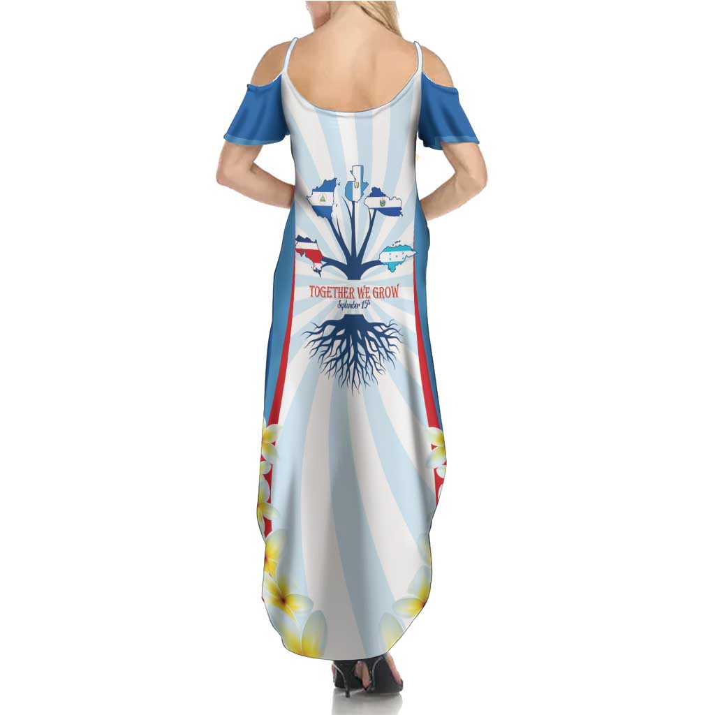 Central America Independence day Summer Maxi Dress September 15th Together We Grow - Wonder Print Shop