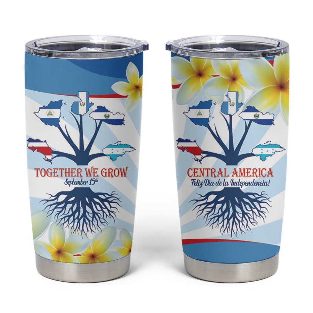 Central America Independence day Tumbler Cup September 15th Together We Grow - Wonder Print Shop