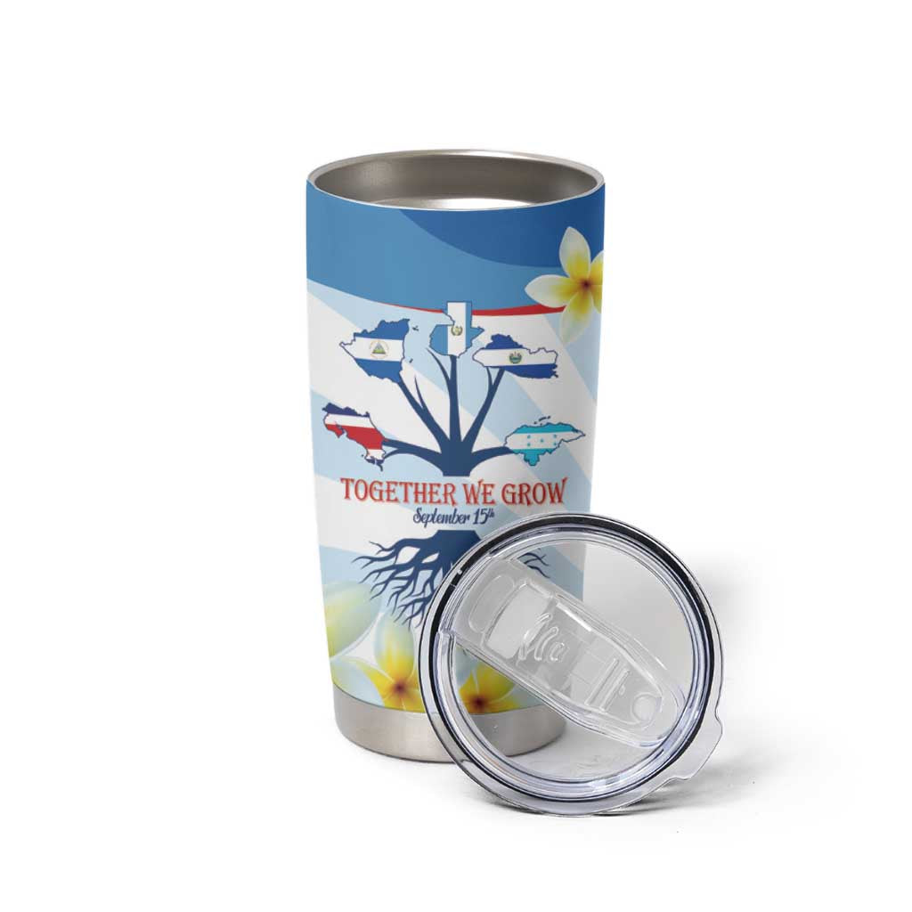 Central America Independence day Tumbler Cup September 15th Together We Grow - Wonder Print Shop