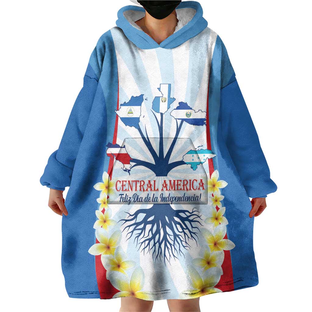 Central America Independence day Wearable Blanket Hoodie September 15th Together We Grow - Wonder Print Shop