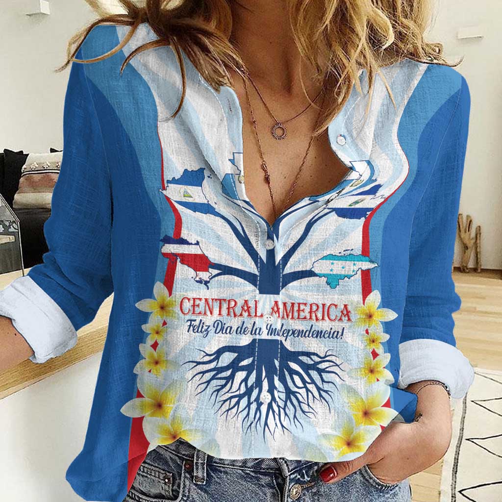 Central America Independence day Women Casual Shirt September 15th Together We Grow - Wonder Print Shop