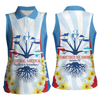 Central America Independence day Women Sleeveless Polo Shirt September 15th Together We Grow - Wonder Print Shop