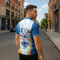 Central America Independence day Zipper Polo Shirt September 15th Together We Grow LT14