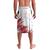Custom USA Rugby Lavalava Powerful Eagle Grunge Brush Style - White - Wonder Print Shop