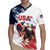 Custom USA Rugby Rugby Jersey Powerful Eagle Grunge Brush Style - White - Wonder Print Shop