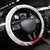 USA Rugby Steering Wheel Cover Powerful Eagle Grunge Brush Style - White - Wonder Print Shop