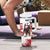 Custom USA Rugby Tumbler With Handle Powerful Eagle Grunge Brush Style - White - Wonder Print Shop
