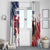 Custom USA Rugby Window Curtain Powerful Eagle Grunge Brush Style - White - Wonder Print Shop