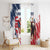 Custom USA Rugby Window Curtain Powerful Eagle Grunge Brush Style - White - Wonder Print Shop