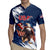 Custom USA Rugby Rugby Jersey Powerful Eagle Grunge Brush Style - Blue - Wonder Print Shop