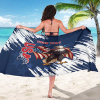 Custom USA Rugby Sarong Powerful Eagle Grunge Brush Style - Blue - Wonder Print Shop