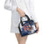Custom USA Rugby Shoulder Handbag Powerful Eagle Grunge Brush Style - Blue