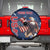 Custom USA Rugby Spare Tire Cover Powerful Eagle Grunge Brush Style - Blue - Wonder Print Shop