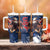 USA Rugby Tumbler With Handle Powerful Eagle Grunge Brush Style - Blue - Wonder Print Shop