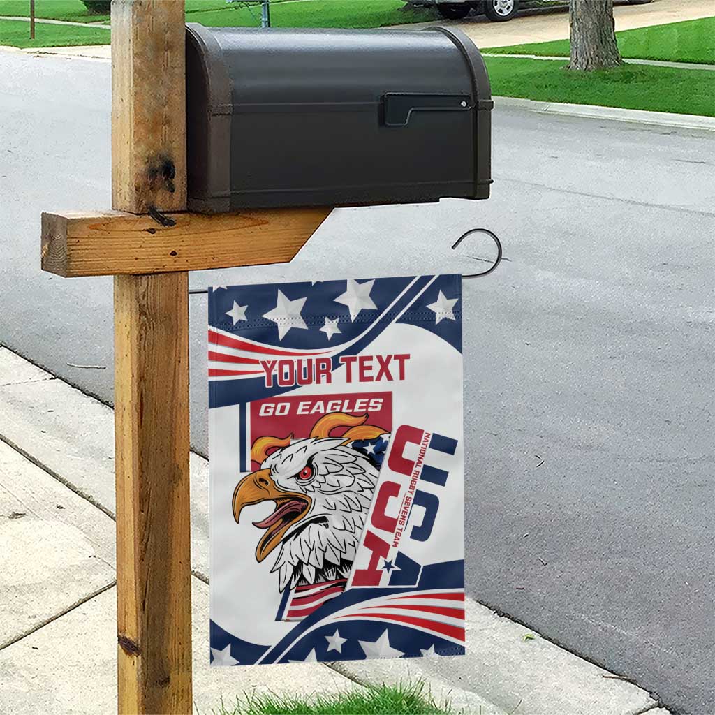 Custom USA Rugby Sevens Garden Flag Go Eagles Flag Style - Wonder Print Shop