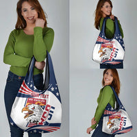 Custom USA Rugby Sevens Grocery Bag Go Eagles Flag Style