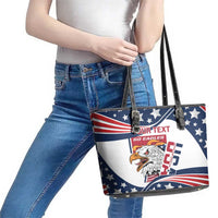Custom USA Rugby Sevens Leather Tote Bag Go Eagles Flag Style - Wonder Print Shop