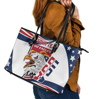 Custom USA Rugby Sevens Leather Tote Bag Go Eagles Flag Style - Wonder Print Shop