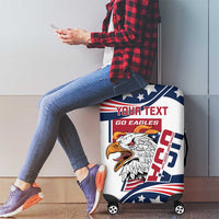 Custom USA Rugby Sevens Luggage Cover Go Eagles Flag Style - Wonder Print Shop