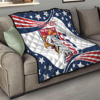 Custom USA Rugby Sevens Quilt Go Eagles Flag Style - Wonder Print Shop