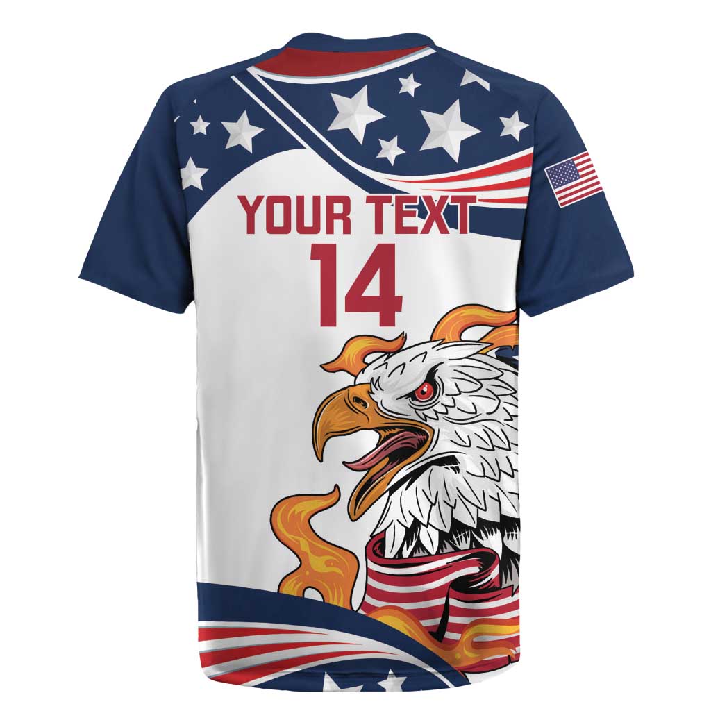 Custom USA Rugby Sevens Rugby Jersey Go Eagles Flag Style - Wonder Print Shop