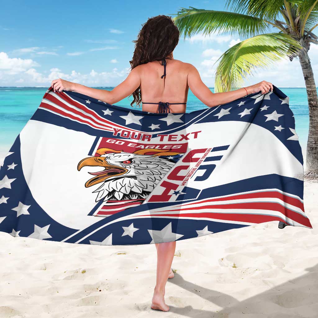 Custom USA Rugby Sevens Sarong Go Eagles Flag Style - Wonder Print Shop
