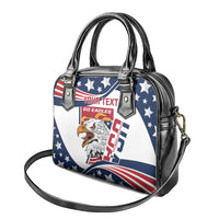 Custom USA Rugby Sevens Shoulder Handbag Go Eagles Flag Style