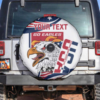 Custom USA Rugby Sevens Spare Tire Cover Go Eagles Flag Style - Wonder Print Shop