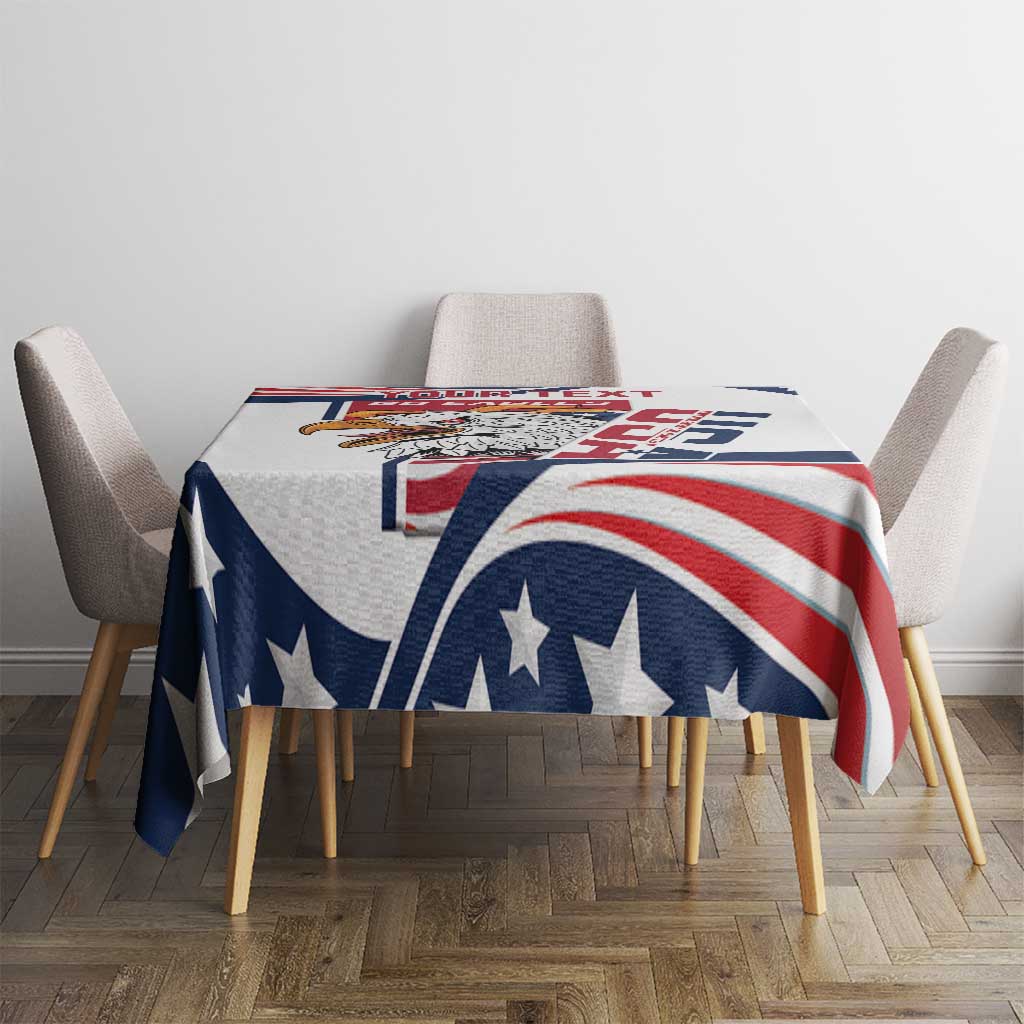 Custom USA Rugby Sevens Tablecloth Go Eagles Flag Style - Wonder Print Shop