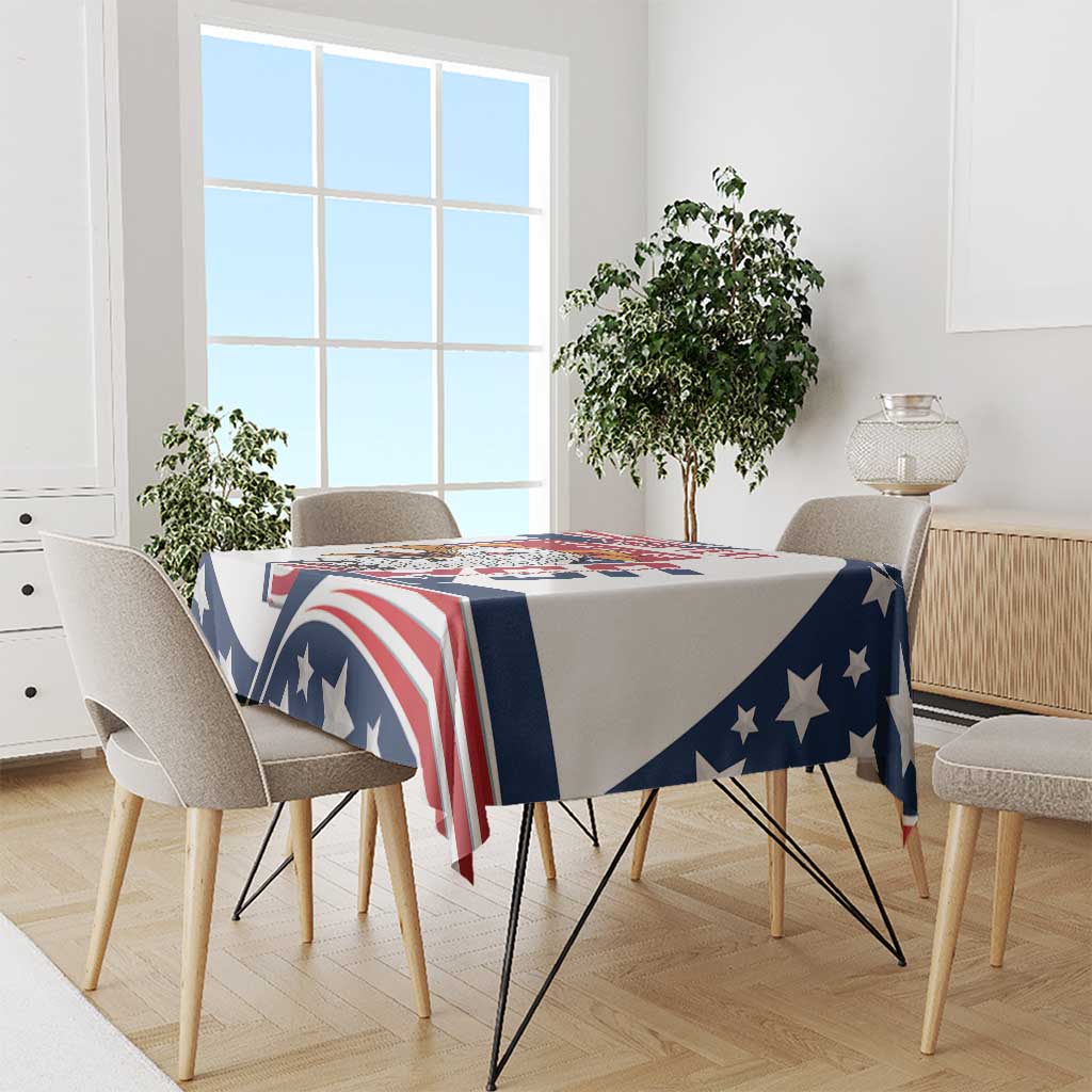 Custom USA Rugby Sevens Tablecloth Go Eagles Flag Style - Wonder Print Shop