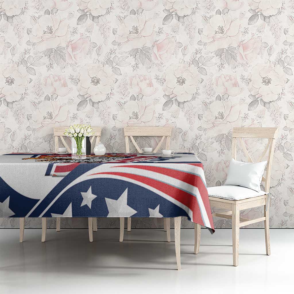 Custom USA Rugby Sevens Tablecloth Go Eagles Flag Style - Wonder Print Shop