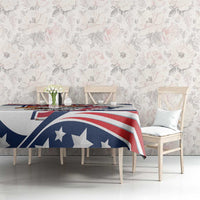 Custom USA Rugby Sevens Tablecloth Go Eagles Flag Style - Wonder Print Shop