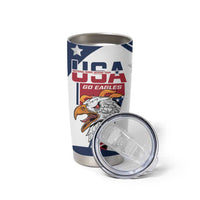 Custom USA Rugby Sevens Tumbler Cup Go Eagles Flag Style - Wonder Print Shop