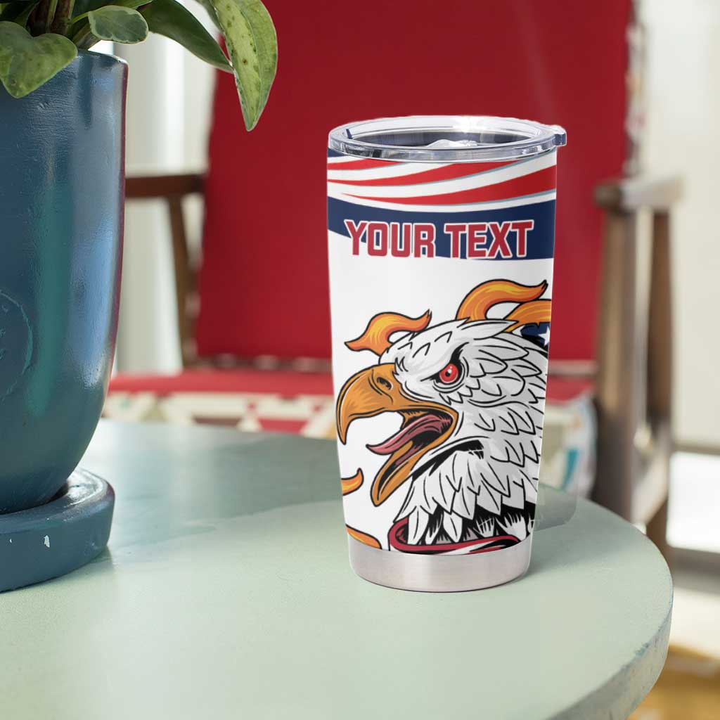 Custom USA Rugby Sevens Tumbler Cup Go Eagles Flag Style - Wonder Print Shop