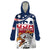 Custom USA Rugby Sevens Wearable Blanket Hoodie Go Eagles Flag Style - Wonder Print Shop