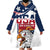 Custom USA Rugby Sevens Wearable Blanket Hoodie Go Eagles Flag Style - Wonder Print Shop