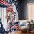 Custom USA Rugby Sevens Window Curtain Go Eagles Flag Style - Wonder Print Shop