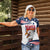 Custom USA Rugby Sevens Women Polo Shirt Go Eagles Flag Style - Wonder Print Shop