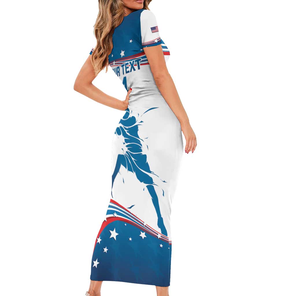 Custom USA Basketball Family Matching Short Sleeve Bodycon Dress and Hawaiian Shirt 2024 Go Dream Team Curve Style - Wonder Print Shop