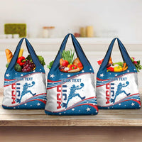 Custom USA Basketball Grocery Bag 2024 Go Dream Team Curve Style