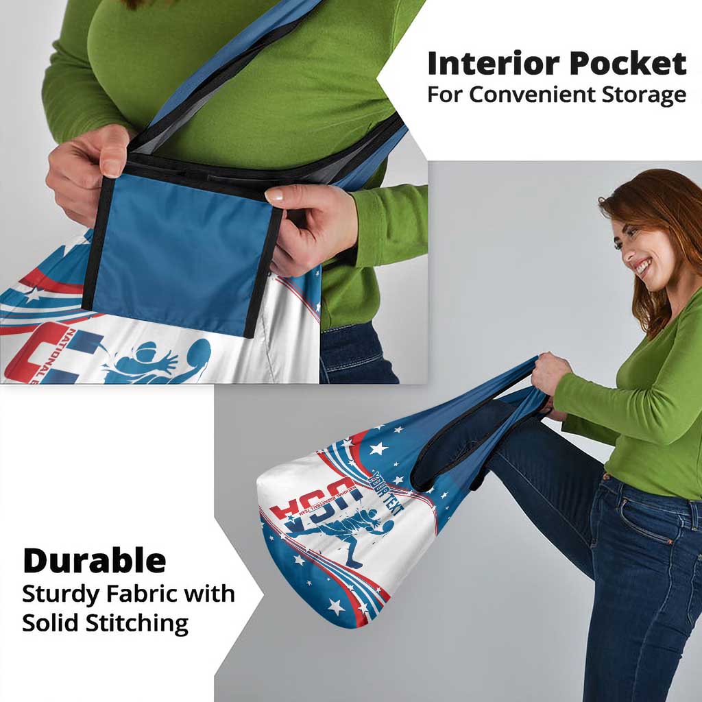 Custom USA Basketball Grocery Bag 2024 Go Dream Team Curve Style