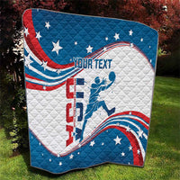Custom USA Basketball Quilt 2024 Go Dream Team Curve Style - Wonder Print Shop
