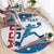 Custom USA Basketball Round Carpet 2024 Go Dream Team Curve Style