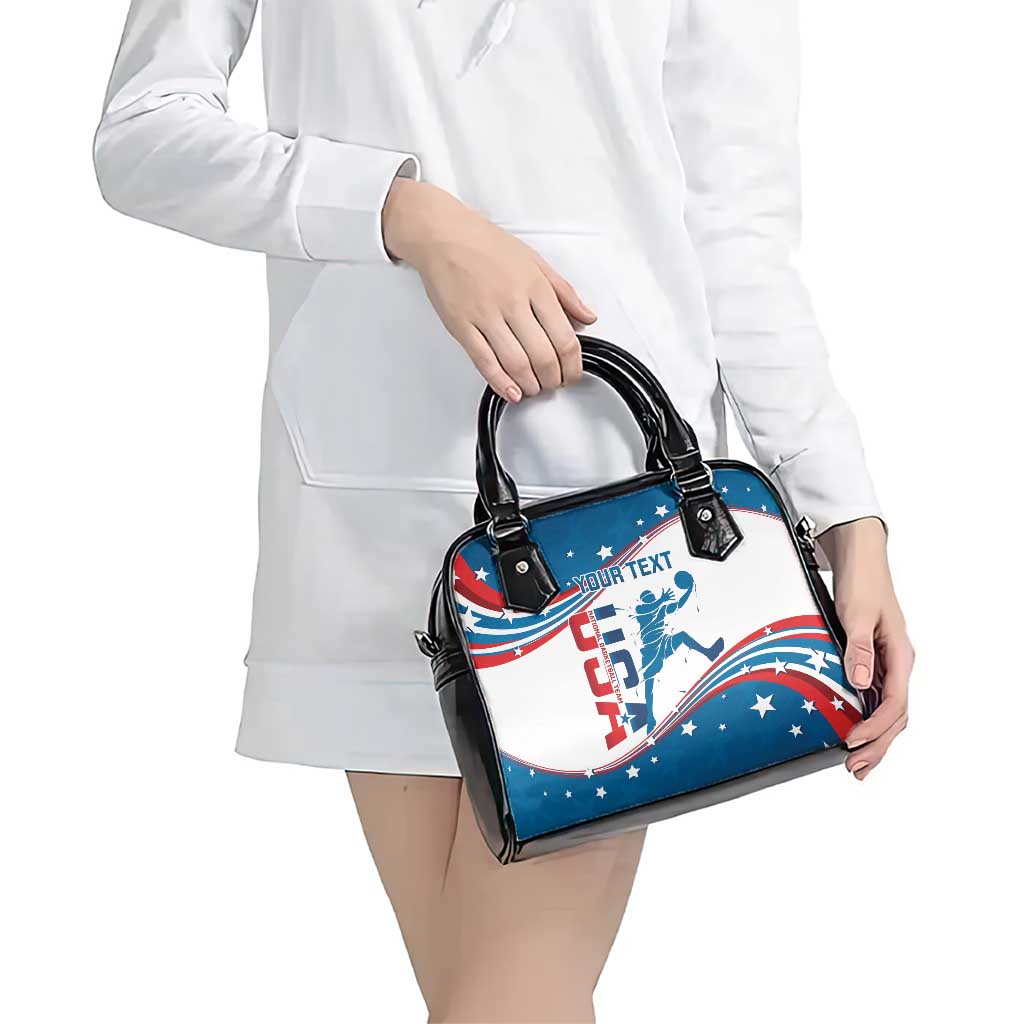 Custom USA Basketball Shoulder Handbag 2024 Go Dream Team Curve Style