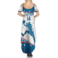 Custom USA Basketball Summer Maxi Dress 2024 Go Dream Team Curve Style - Wonder Print Shop