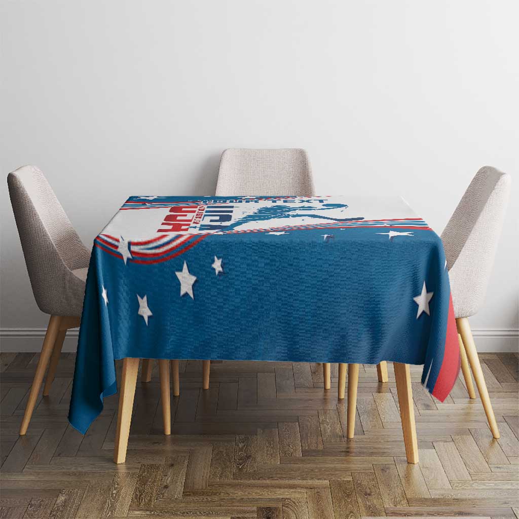 Custom USA Basketball Tablecloth 2024 Go Dream Team Curve Style - Wonder Print Shop